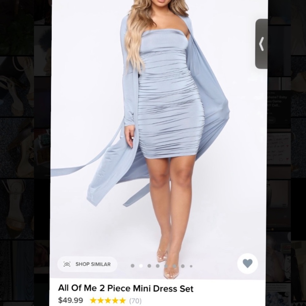 Dress with cardigan